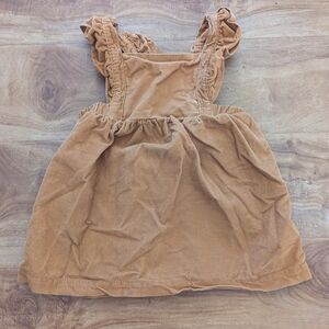 Carters Baby Girl 9 Months Tan Corduroy Pinafore Dress